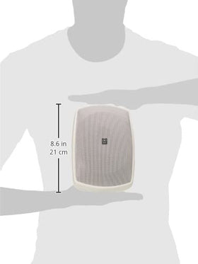 Yamaha NS-AW190WH wall-mount setup demonstrating flexible placement for decks and garages