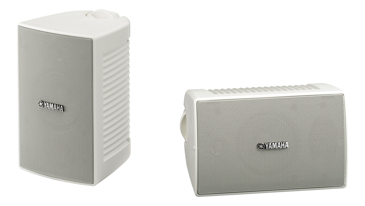 Yamaha NS-AW194WH outdoor speaker front view delivering clear, balanced sound for outdoor spaces.