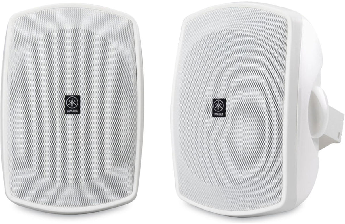 Yamaha NS-AW390 all-weather 6.5-inch outdoor speaker pair for patio use with durable stereo sound.