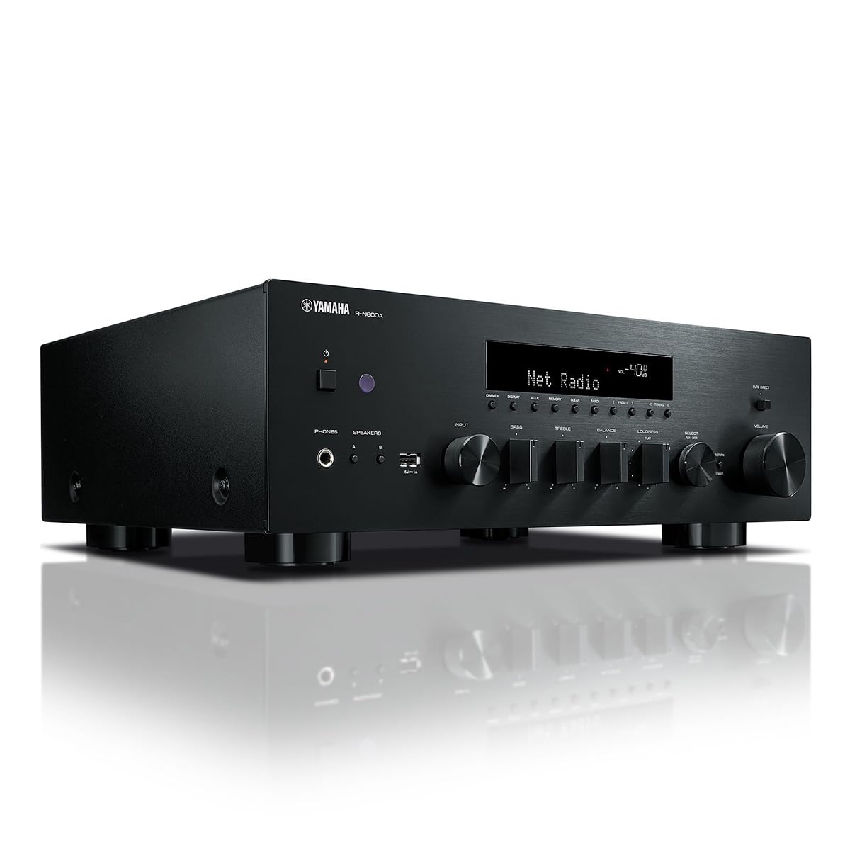 Yamaha R-N600A phono input for vinyl enthusiasts