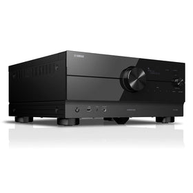 Yamaha RX-A4A front view highlighting premium build for immersive sound