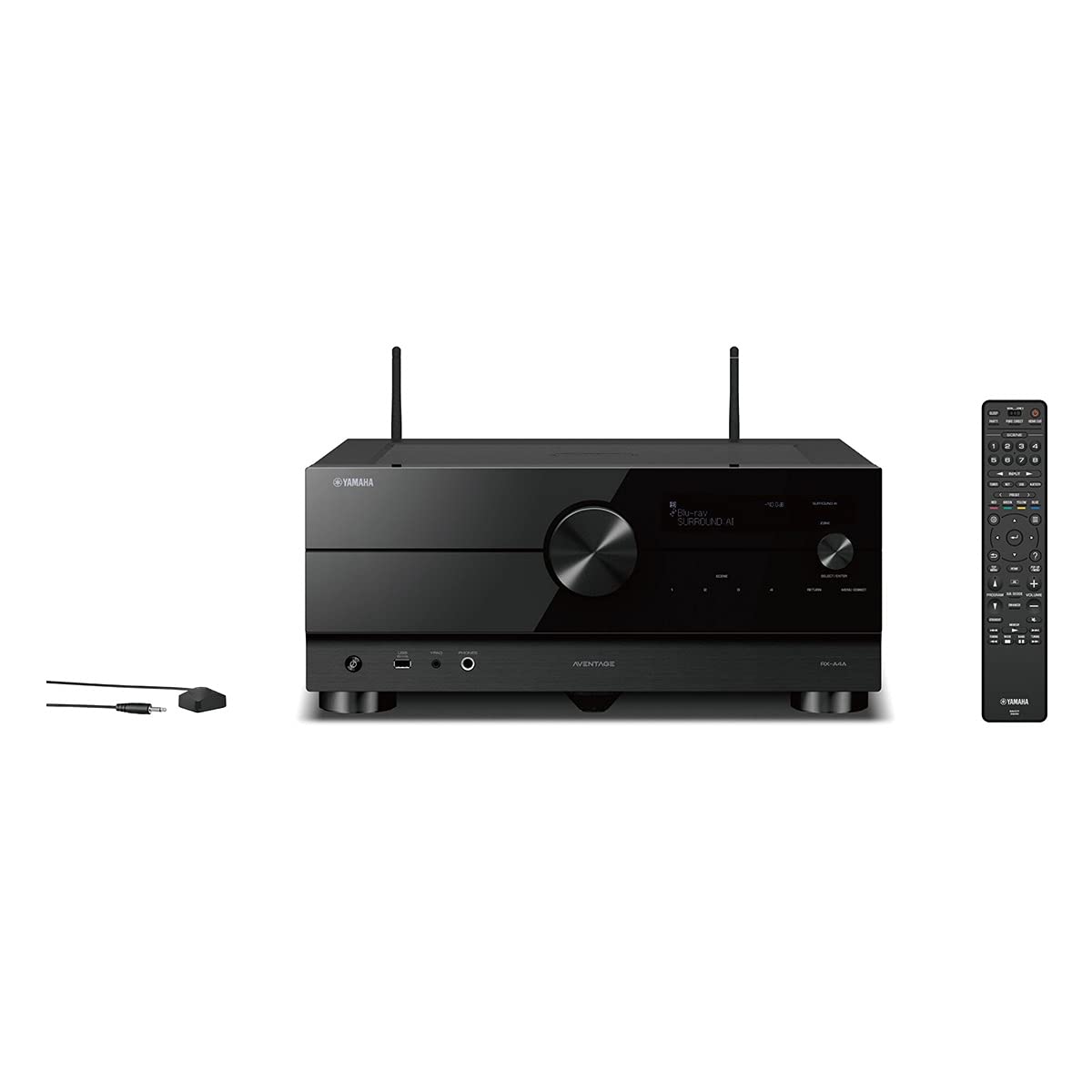 Yamaha RX-A4A Dolby Atmos setup illustration for cinematic audio