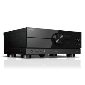 Yamaha RX-A2A front panel with premium controls for easy setup and sound tuning.