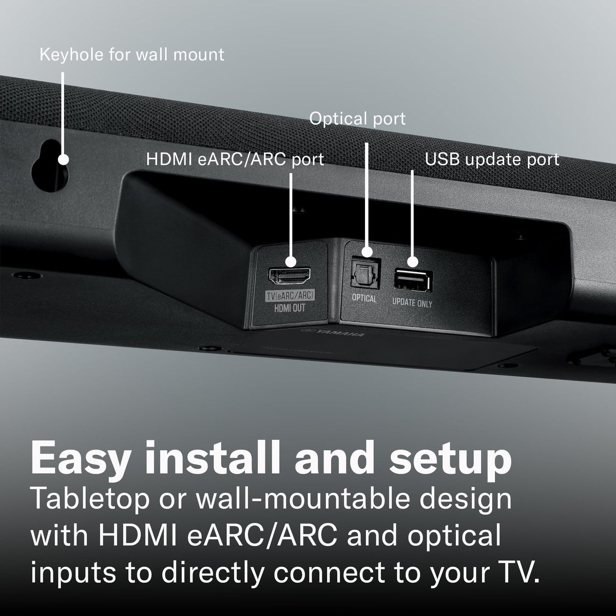 Yamaha SR-B40A Clear Voice enhances dialogue clarity