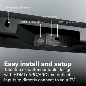 Yamaha SR-B40A Clear Voice enhances dialogue clarity