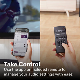 Yamaha SR-B40A remote and mobile app control