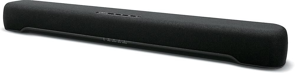Yamaha SR-C20A front view highlights compact design and room-filling sound