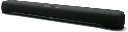Yamaha SR-C20A front view highlights compact design and room-filling sound
