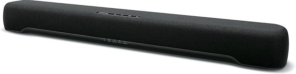 Yamaha SR-C20A front view highlights compact design and room-filling sound