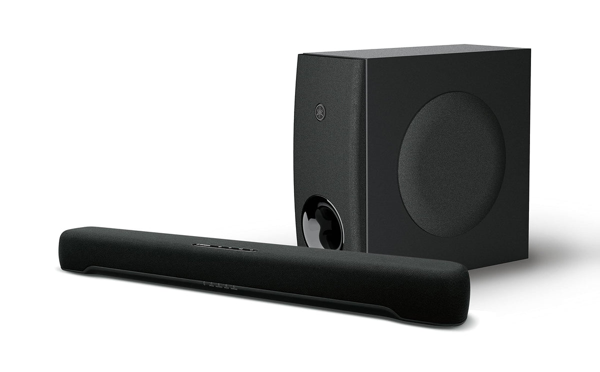 Yamaha SR-C30A sound bar with compact design enhances smaller spaces and TV audio.