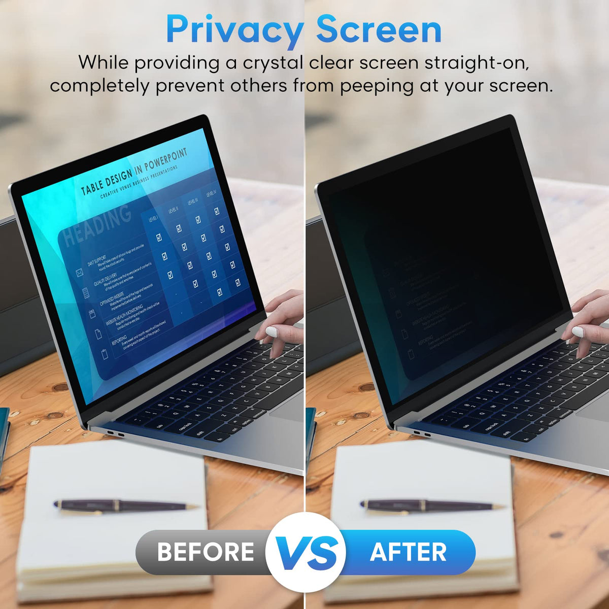 Yamaya 16-inch privacy screen with adhesive install option for a seamless fit