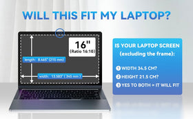 Yamaya 16-inch privacy screen highlighting blue light protection for late sessions