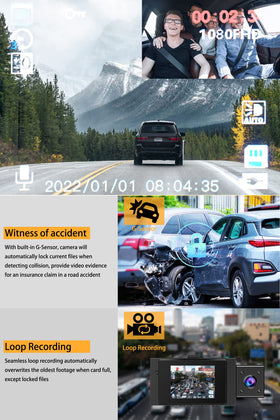 Yansoo suction mount securing the dash cam for easy windshield install