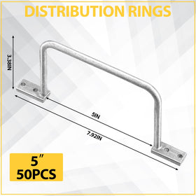 Yaocom aluminum D ring surface with a smooth finish reduces droop and wear.