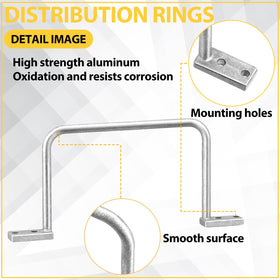 Yaocom D ring vertical wall mount for easy suspension of cables.