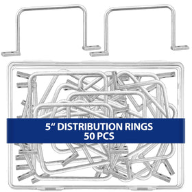 Yaocom distribution rings 25-pack, 5 inch size, help keep cables neatly organized.