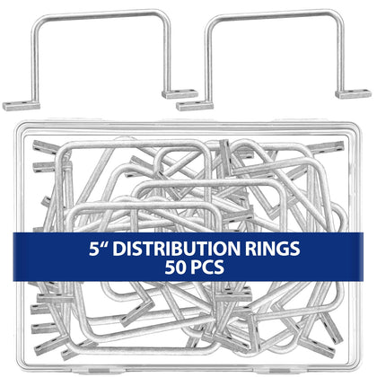 Yaocom distribution rings 25-pack, 5 inch size, help keep cables neatly organized.