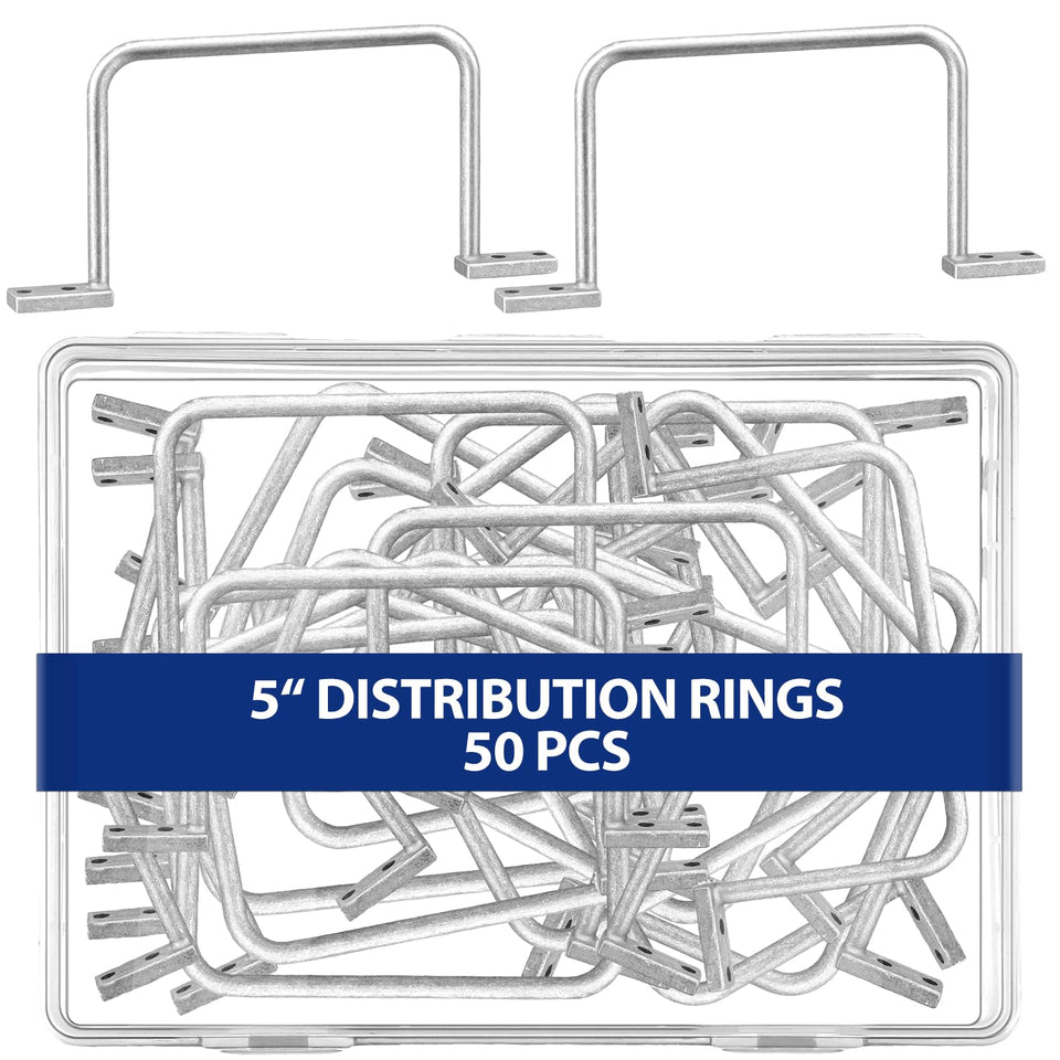 Yaocom distribution rings 25-pack, 5 inch size, help keep cables neatly organized.