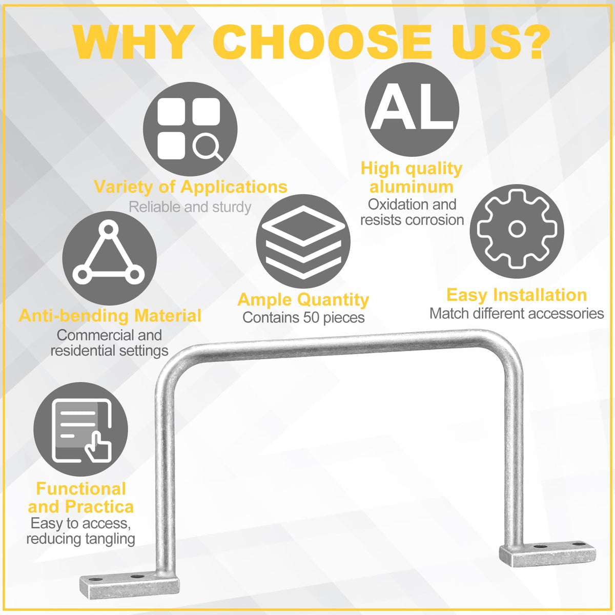 Yaocom wall and ceiling cable routing with flexible stacking options.