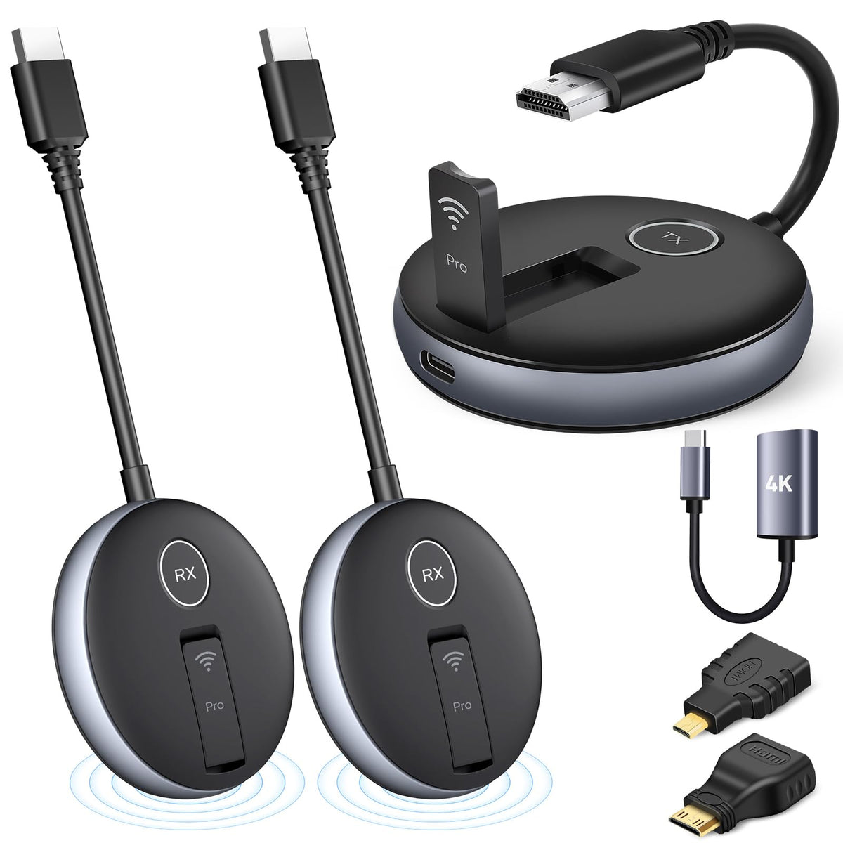 YAOMAISI G9R Pro transmitter ready for wireless multi-screen streaming from laptop