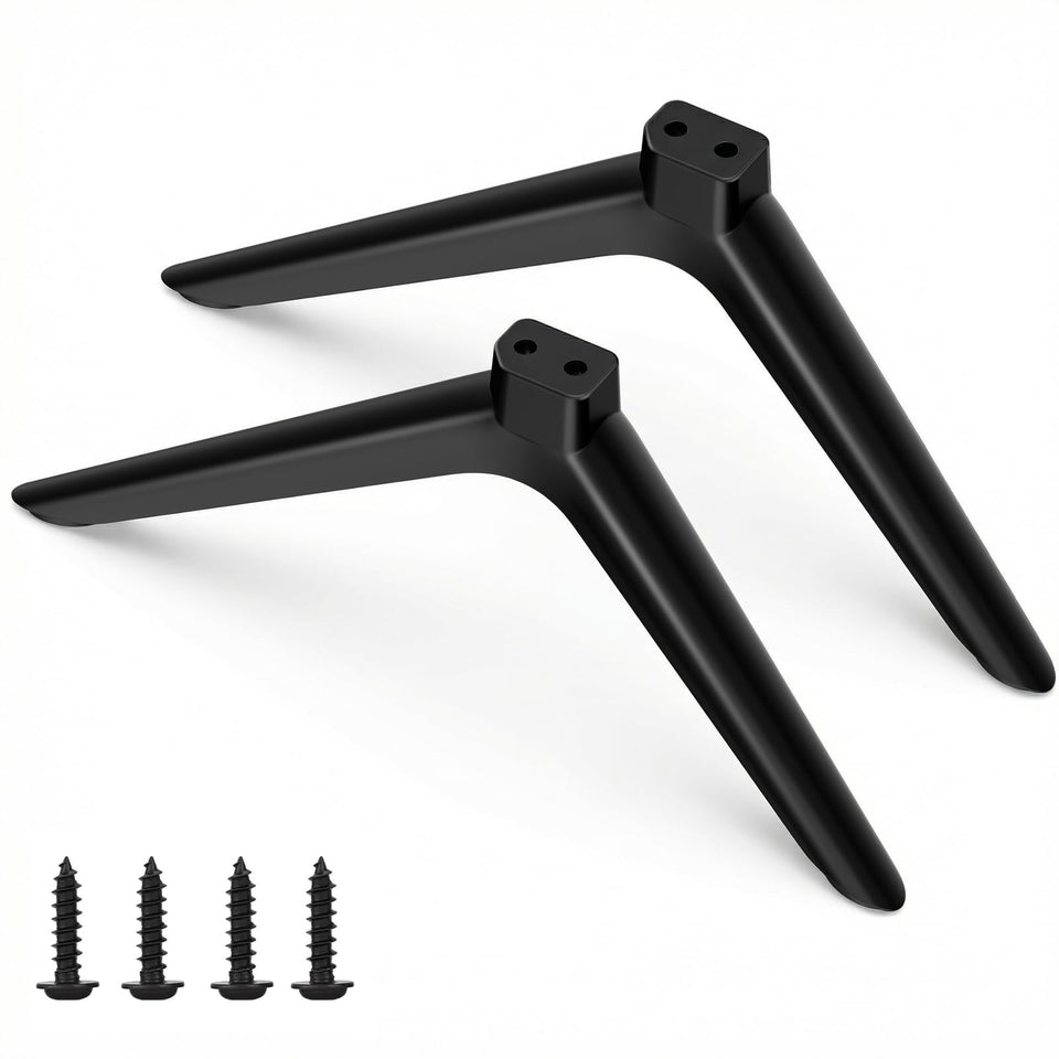 Yaotieci Onn TV legs assembly shows quick fit for stable tabletop support