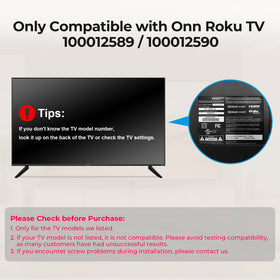 Yaotieci Onn TV legs installation with screws for easy replacement