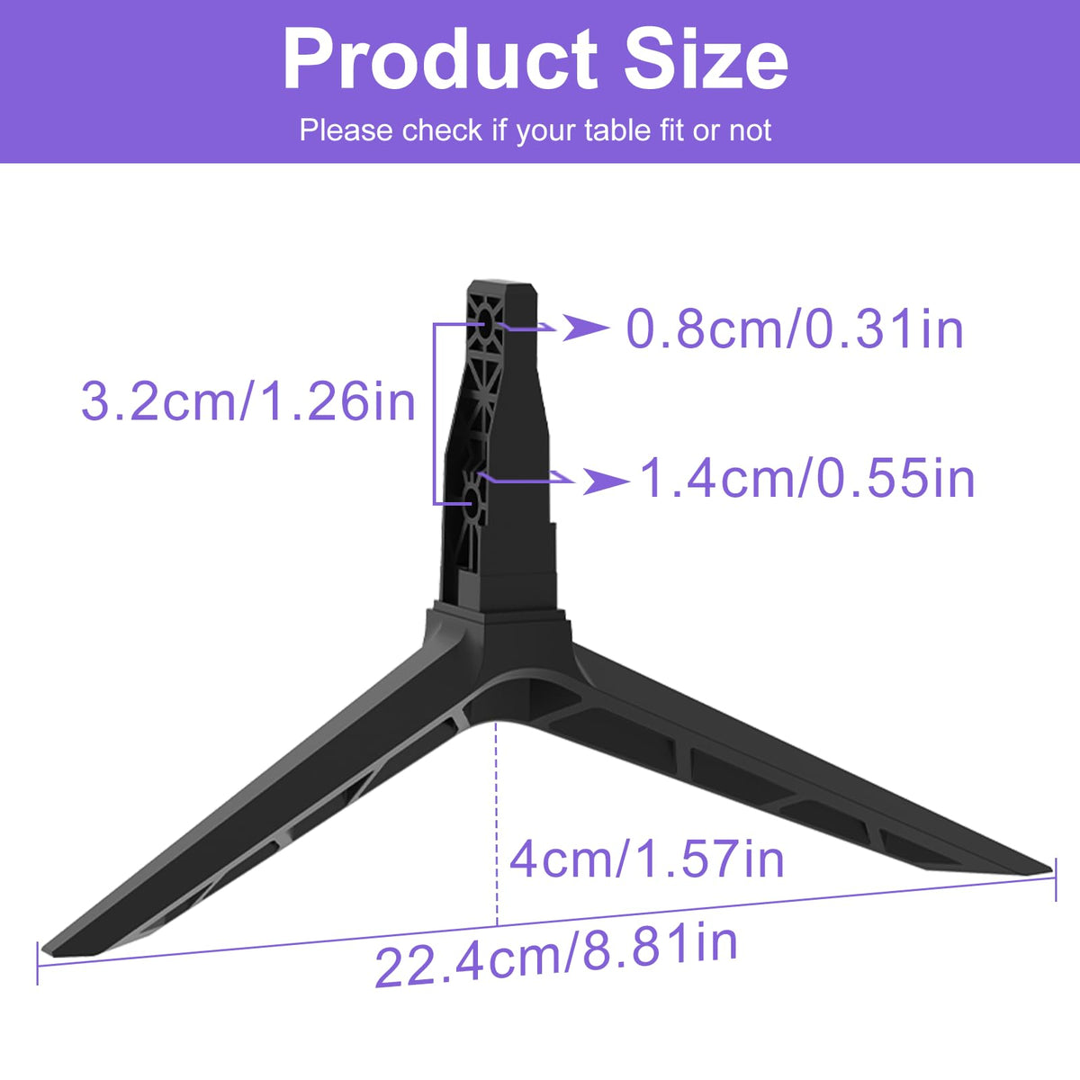 Yaotieci Vizio D43FX-F4 legs offer sturdy foundation for home setups