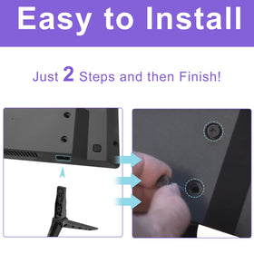 Yaotieci TV legs assembly image shows quick, easy setup