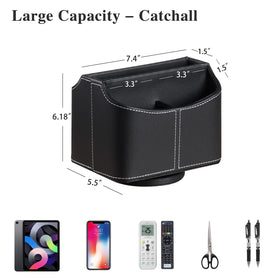 YAPISHI bedside table remote caddy on a nightstand