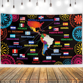 Yarcooly banner front view showing vibrant Latin American design and visual impact