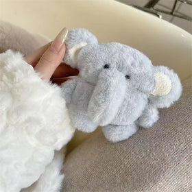 Yatchen AirPods Pro plush cover back view highlights playful protection.