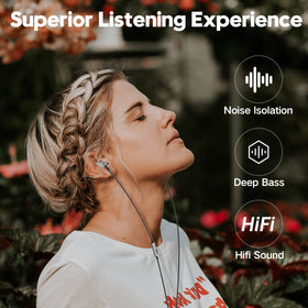Yatloml USB-C headphone with ergonomic tips ensures comfortable long listening sessions.