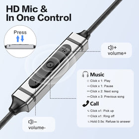 Yatloml USB-C headphone features magnetic neck design for easy hands-free wearing on the go.