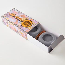 YAXI grey earpads front view showing fit and comfort
