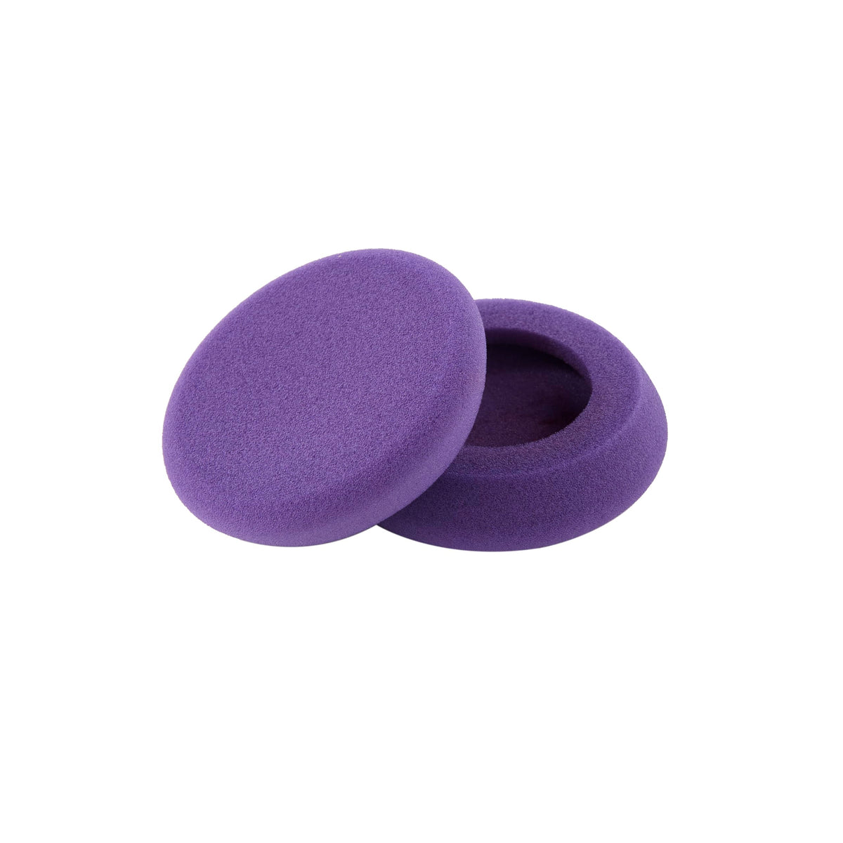 YAXI Porta Pro ear pads purple close-up showing enhanced padding for comfort.