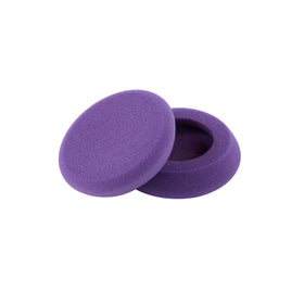 YAXI Porta Pro ear pads purple close-up showing enhanced padding for comfort.