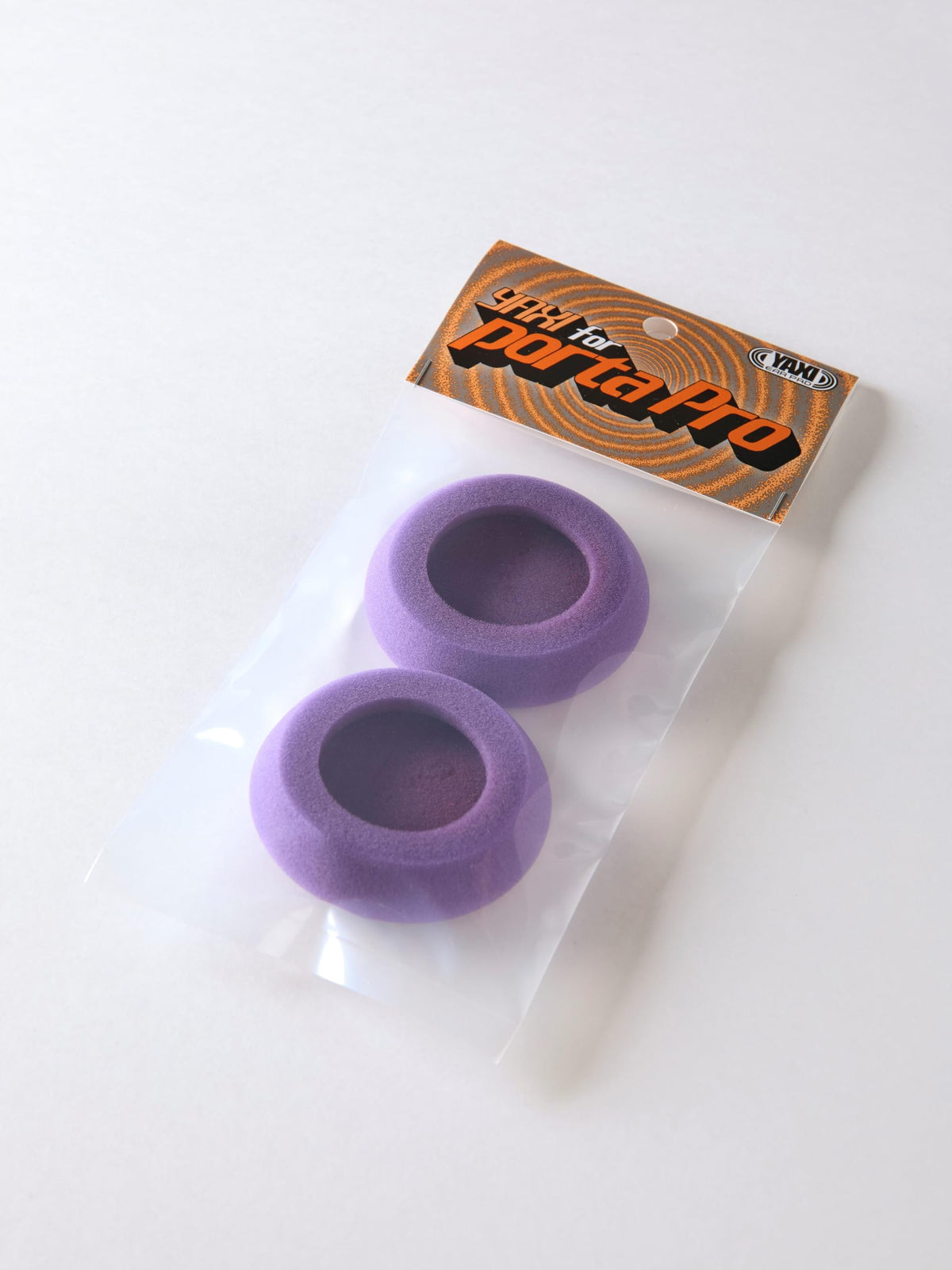 YAXI Porta Pro ear pads purple in use improve comfort during long listening.