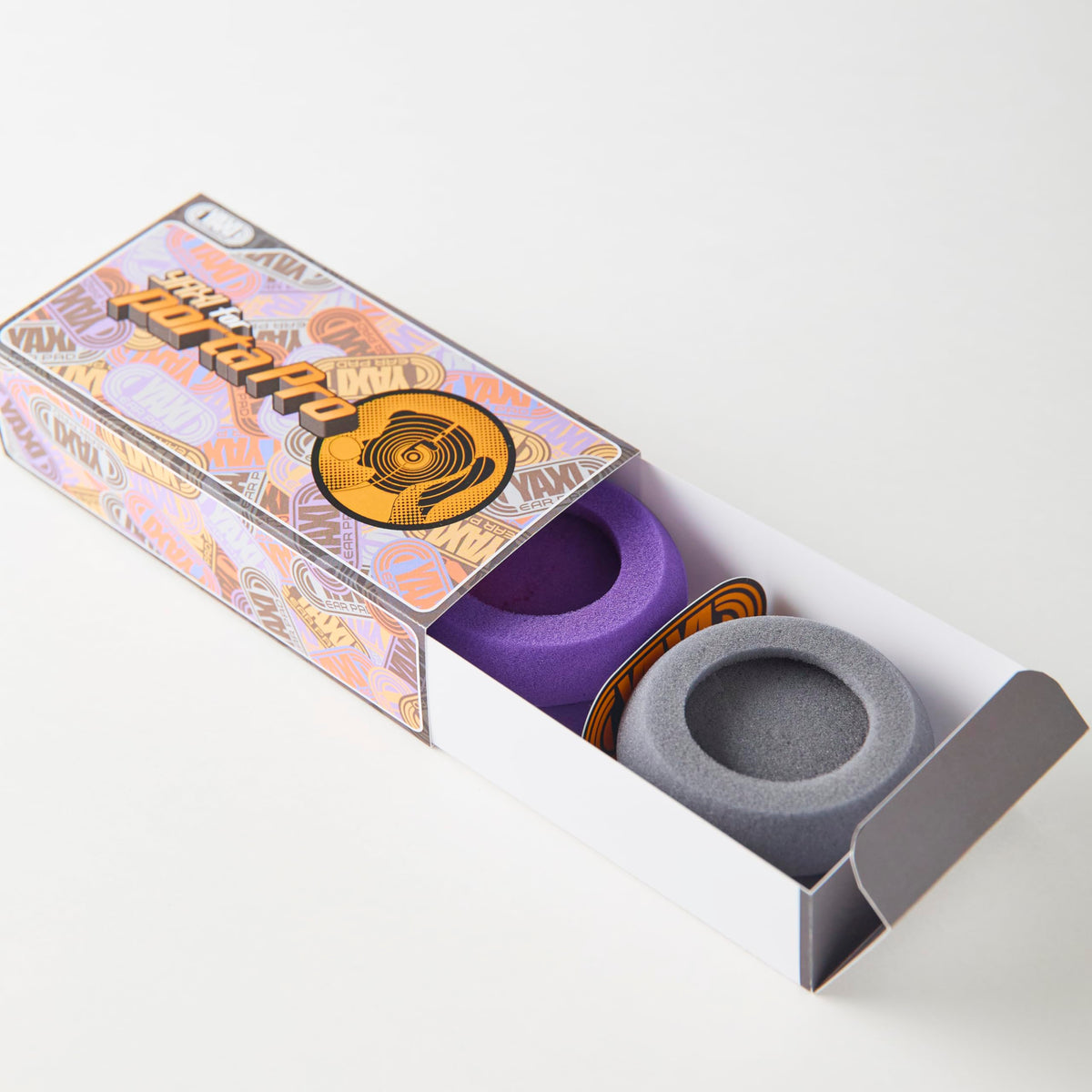 YAXI earpads front view showing neat fit and refreshed look, improving comfort