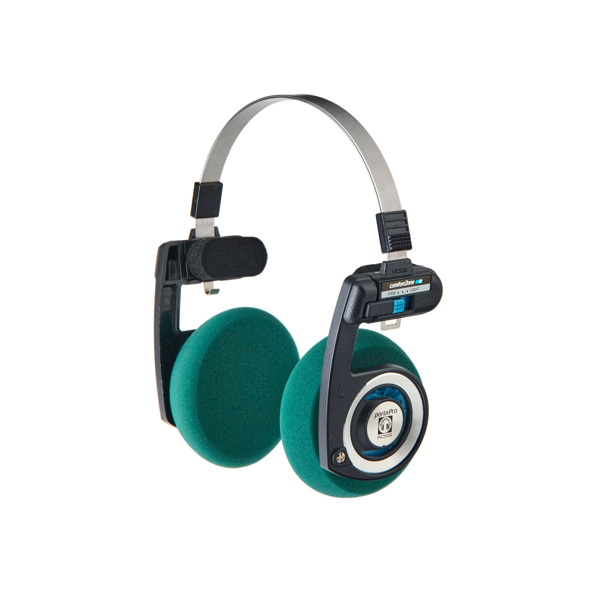 YAXI side profile fit on headphone emphasizing stable seal and reduced clamp pain
