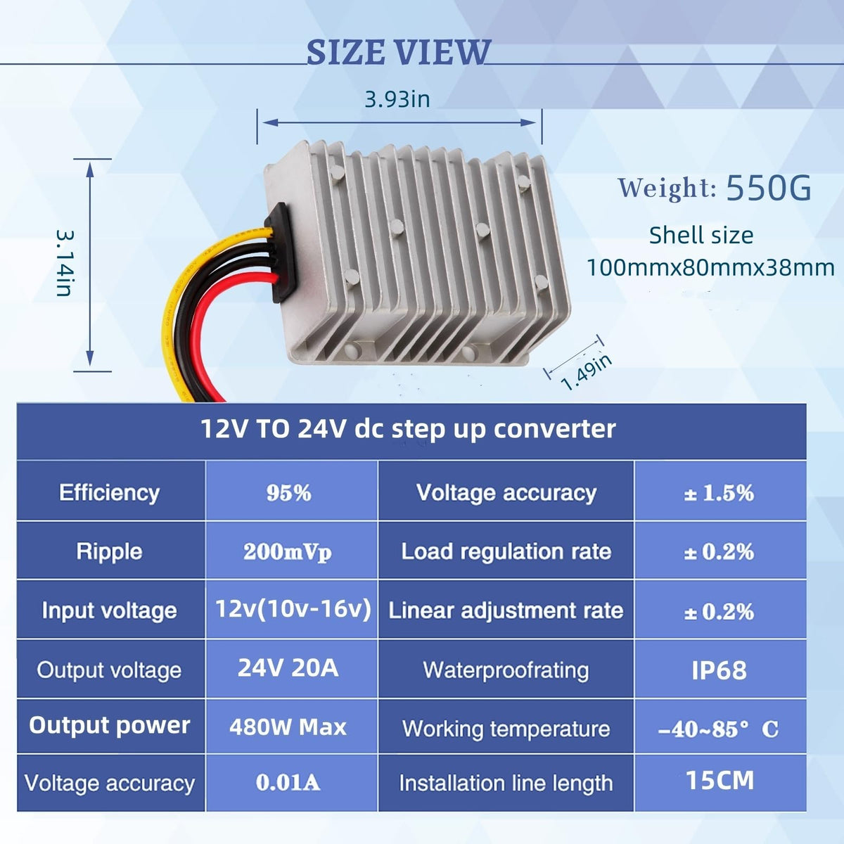 YAXIGE device with clear labeling and connection points for easy installation.