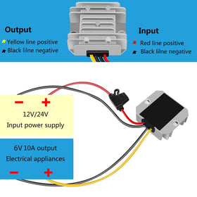 YAXIGE powering LED strip in a carriage lighting setup, provides reliable low-voltage lighting power