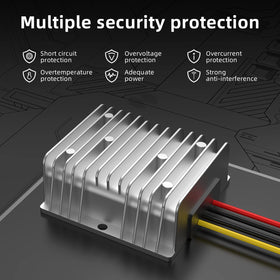YAXIGE waterproof aluminum case protecting the boost converter in rugged conditions.