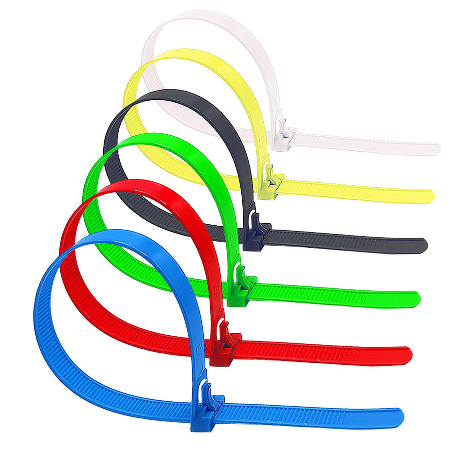 YaysaShop 12-inch color zip ties pack for color-coded organization and quick identification.
