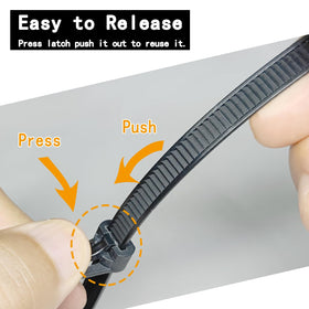 YaysaShop 50lb tensile zip tie highlights heavy-duty capability and reliable grip.