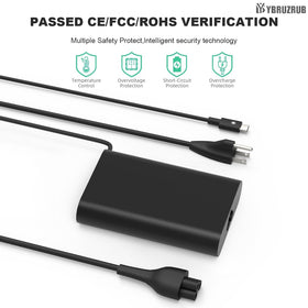 YBRUZRUB 65W USB-C charger compatible with Dell XPS and Latitude series