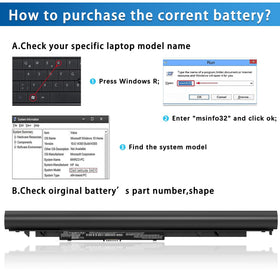 Pavilion series HP laptop battery in black for a sleek replacement