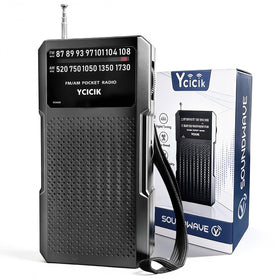 Ycicik front view showing radio face and controls, clear station tuning benefit