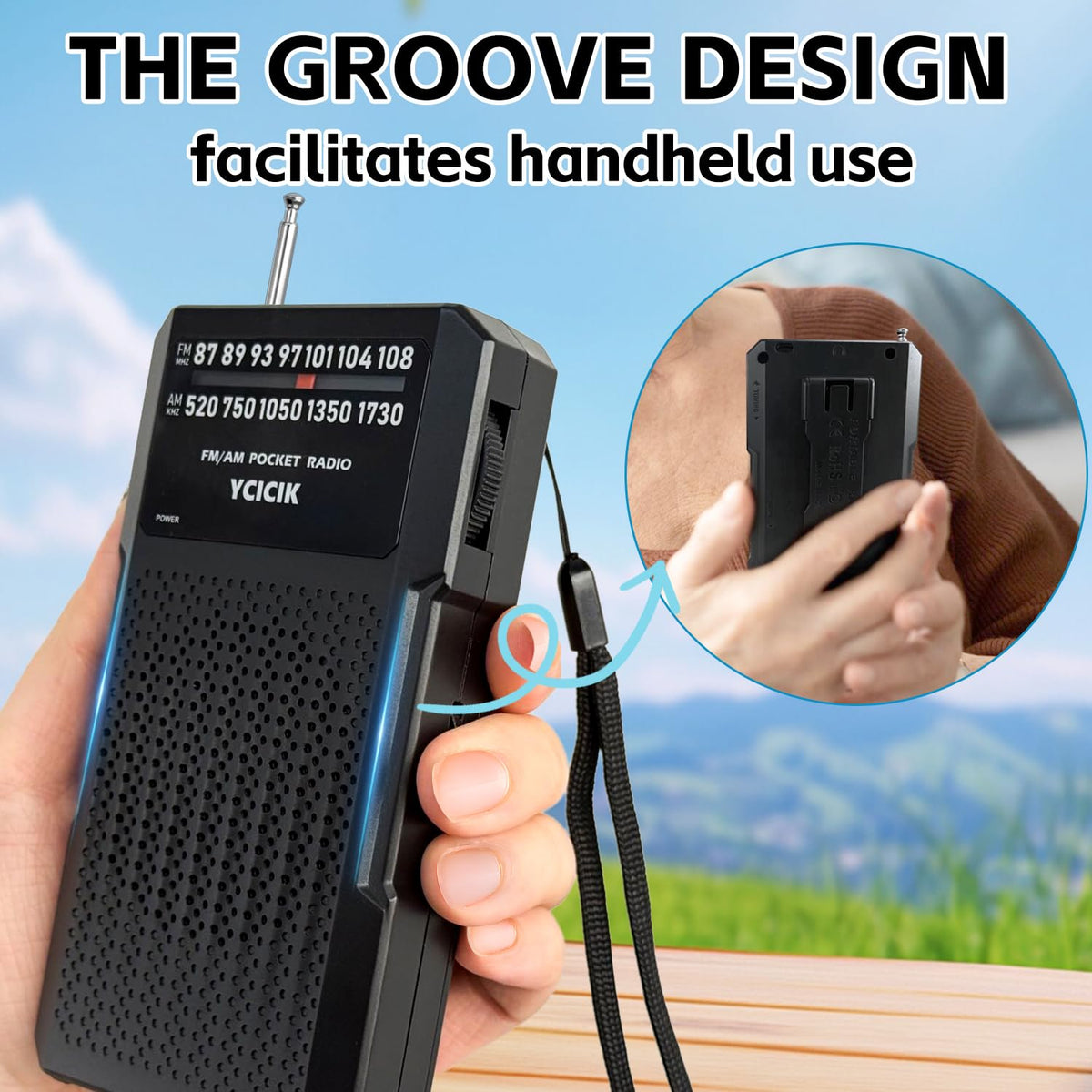 Ycicik placed at a campsite showing outdoor reception and portability benefit