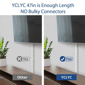 YCLYC 15.7in cord cover section blends with wall