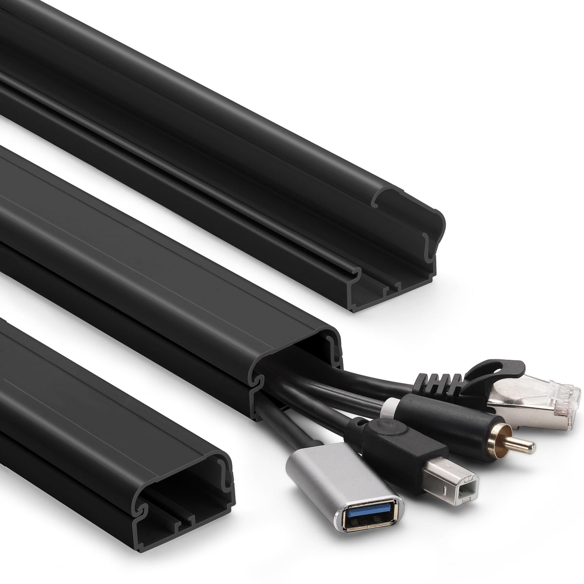 YCLYC 39in wall cord covers kit hides TV cables for a clean living room look
